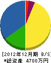米田土木興業 貸借対照表 2012年12月期