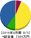 松本興業 貸借対照表 2010年4月期