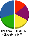 竹尾設備興業 貸借対照表 2012年10月期