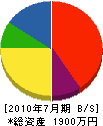 宮崎体育施設 貸借対照表 2010年7月期