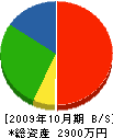 山崎電気工事 貸借対照表 2009年10月期