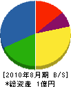 藤井電工 貸借対照表 2010年8月期