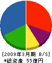 富士スチール 貸借対照表 2009年3月期