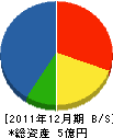 永沢水道工業 貸借対照表 2011年12月期