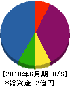 増島建工 貸借対照表 2010年6月期