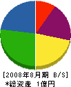 新日本改修建設 貸借対照表 2008年8月期