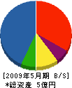 旭日工業 貸借対照表 2009年5月期