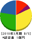 奥田塗装工業 貸借対照表 2010年3月期