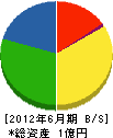 リビング武田 貸借対照表 2012年6月期