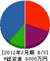 片岡建設 貸借対照表 2012年2月期