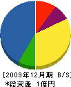 長野電気工事 貸借対照表 2009年12月期
