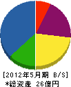 鎌田建設 貸借対照表 2012年5月期