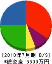 大塚機工 貸借対照表 2010年7月期