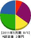 藤村電業 貸借対照表 2011年5月期