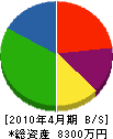 西村鉄工所 貸借対照表 2010年4月期