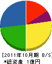 富田工務店 貸借対照表 2011年10月期