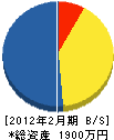 長塚塗装工業 貸借対照表 2012年2月期