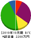 竹沢電気エンジニアリング 貸借対照表 2010年10月期