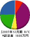 竹下製材建設 貸借対照表 2007年12月期