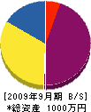 タムラ工業所 貸借対照表 2009年9月期