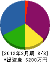 神田住設工業 貸借対照表 2012年3月期