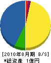 松＊建設 貸借対照表 2010年8月期