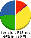 田中住建 貸借対照表 2010年12月期