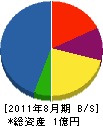 小塚建設 貸借対照表 2011年8月期