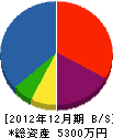 松村造園 貸借対照表 2012年12月期