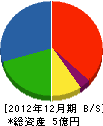 斉藤重一建築 貸借対照表 2012年12月期