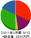 ヤマデン 貸借対照表 2011年3月期
