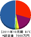 平田建築コンサルタント 貸借対照表 2011年10月期