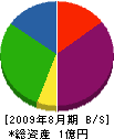 東豊建設 貸借対照表 2009年8月期