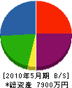松原 貸借対照表 2010年5月期