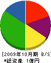 西工務店 貸借対照表 2009年10月期