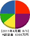 田中鉄工 貸借対照表 2011年4月期