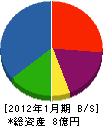 橋本工務店 貸借対照表 2012年1月期