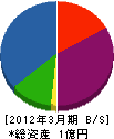 キムラ工房 貸借対照表 2012年3月期