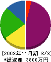 半沢塗装 貸借対照表 2008年11月期