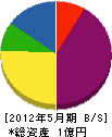京都住設 貸借対照表 2012年5月期