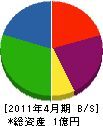 畠山組 貸借対照表 2011年4月期