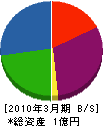 ムサシ工業 貸借対照表 2010年3月期