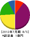 浜崎 貸借対照表 2012年7月期