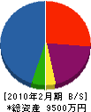 山崎建設 貸借対照表 2010年2月期