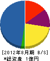 桂建設 貸借対照表 2012年8月期