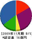 ユハラ 貸借対照表 2009年11月期