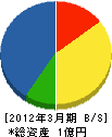 浅野工業 貸借対照表 2012年3月期