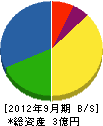 前田電設 貸借対照表 2012年9月期