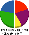 塚本興業 貸借対照表 2011年3月期