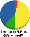 中京スポーツ施設 貸借対照表 2012年10月期